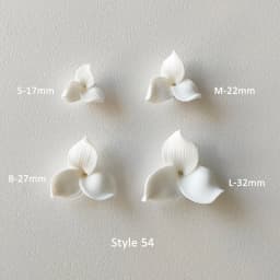 50pcs Handmade Ceramic Flower Material White Color Porcelain Floral Hair Accessories For DIY Jewelry Make Parts