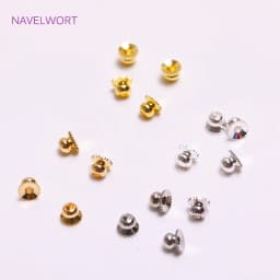 Brass Metal Beads Caps Spacer Beads For Bracelet Necklace Making Accessories 14K Real Gold Plated Separation Beads Wholesale