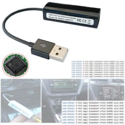 USB to Ethernet for DLink DUB E100 Converter for Volkswagen VW Tiguan Passat Golfmk7 MIB2 Hacking Upgrade Cable