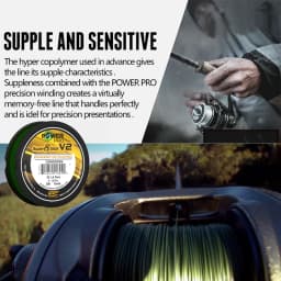 8 Strands POWER PRO SSV2 300Yds Braided Spectra Fishing Line 10~80lb Original USA PE Braid Line PESCA