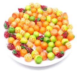 10pcs Fruits Oranges Grape Charms For Pendant DIY Earrings Necklace Jewelry Accessories Finding
