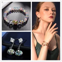 100/150PCS 4/6/8MM AB Color Crystal Round Glass Beads Faceted Beads for DIY Bracelets Necklace Pendants Jewelry Making Supplies