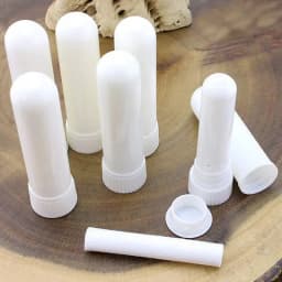 10Pcs Inhaler Stick Essential Oil Aromatherapy White Nasal Inhaler Tubes Empty Blank Nasal Inhalers for Essential Oils