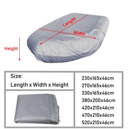 V Shape Marine Boat Cover Large Waterproof Dustproof AntiUV Rain Snow Inflatable Boat Dinghy Fishing Rubber Boat Universal Cover