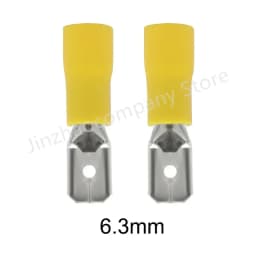 100/50/10pc Male Red blue yellow 2.8mm 4.8mm 6.3mm Insulated Electrical Crimp Terminal Spade Wire Connector Cable Wire Connector