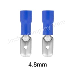100/50/10pc Male Red blue yellow 2.8mm 4.8mm 6.3mm Insulated Electrical Crimp Terminal Spade Wire Connector Cable Wire Connector