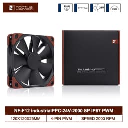Noctua NF-F12 industrialPPC Case Fan Silent 120mm PWM 12V/24V 2000/3000RPM Computer High Performance CPU Cooling Fan