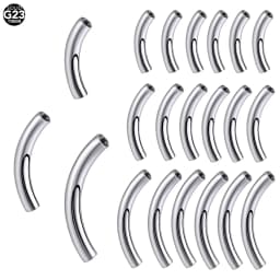 10Pcs/50Pcs G23 Titanium Internal Thread Eyebrow Belly Navel Piercing Barbell Replacement Accessories Body Piercing Jewelry 16G