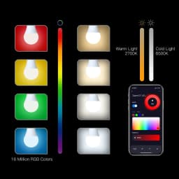MOES 1-9PCS 9W AC90-240V Tuya ZigBee Smart LED Light Bulb RGB E27 Dimmable APP Remote Control Alexa Google Home Voice Control
