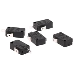 5pcs KW1-103 Microwave Oven Door Micro Switch Fit For Microwave Washing Machine Rice Cooker 16A 250V 2 Pins (Normally Close)