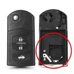 KEYYOU 2/3/4 Buttons Remote Key Case Fob Shell Flip Folding For Mazda 2 3 5 6 M6 MX5 CX5 CX7 CX9 RX8 2011-2015
