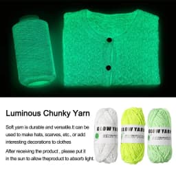 50g/roll Luminous Chunky Yarn Polyester Hand Knitted Glow in the Dark Knitting Wool DIY Handmade Weave For Cardigan Scarf Hats