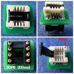 SOP8 200mil adapter IC socket BIOS flash socket top quality, made in Taiwan