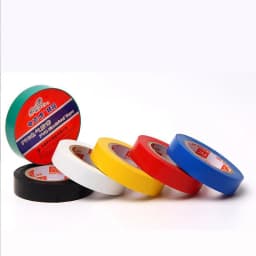 PVC Insulation Tape Red Yellow Green Blue Black Electrical Tape Super Stick PVC Waterproof Tape , 1 Roll 10m and 5m