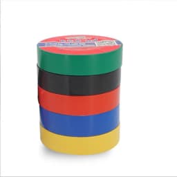 PVC Insulation Tape Red Yellow Green Blue Black Electrical Tape Super Stick PVC Waterproof Tape , 1 Roll 10m and 5m