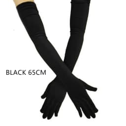 Multicolor 3 Lengths Noble Banquet Style Women Gold Velvet Long Dinner Dress Gloves Black Warm Elastic Driving Spring Autumn BK