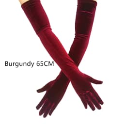 Multicolor 3 Lengths Noble Banquet Style Women Gold Velvet Long Dinner Dress Gloves Black Warm Elastic Driving Spring Autumn BK