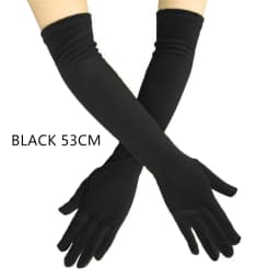 Multicolor 3 Lengths Noble Banquet Style Women Gold Velvet Long Dinner Dress Gloves Black Warm Elastic Driving Spring Autumn BK