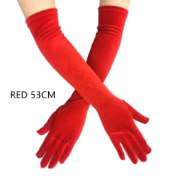 Multicolor 3 Lengths Noble Banquet Style Women Gold Velvet Long Dinner Dress Gloves Black Warm Elastic Driving Spring Autumn BK