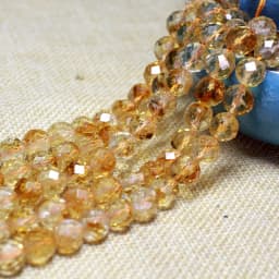 Fine 100% Natural Stone Faceted Citrine Yellow Round Gemstone Spacer Beads For Jewelry Making DIY Bracelet Necklace 6/8/10MM