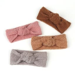 Baby Head Bands Teddy Fabric Headband Girl Hairband Knot Top Turban Children Hair Accessories Newborn Autumn Winter Headwrap