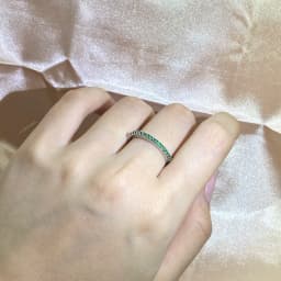 New Fashion 925 Stamp Slim Women's Ring Green Full of Small Diamand Cubic Zirconia Stone Wedding Engagement Trendy Jewelry