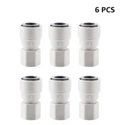 Plastic Quick Joint,3/8" X 7/16" FFL Push-fit Fitting for 9.52mm Tube Line,Homebrew Quick Connector for Ball Lock Beer Dispenser