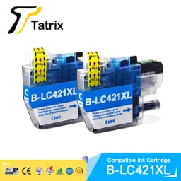 Tatrix High Capacity LC421XL LC421 421XL Compatible Ink Cartridge For Brother DCP-J1050DW MFC-J1010DW DCP-J1140DW Printer