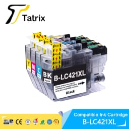 Tatrix High Capacity LC421XL LC421 421XL Compatible Ink Cartridge For Brother DCP-J1050DW MFC-J1010DW DCP-J1140DW Printer