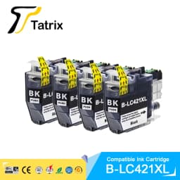 Tatrix High Capacity LC421XL LC421 421XL Compatible Ink Cartridge For Brother DCP-J1050DW MFC-J1010DW DCP-J1140DW Printer