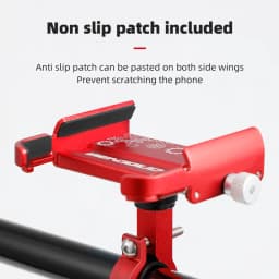Untoom Motorcycle Scooter Phone Mount Stand Bicycle Holder Aluminum Alloy Adjustable Bike Phone Bracket Cycling Accessories