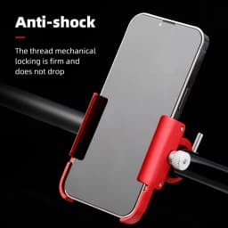 Untoom Motorcycle Scooter Phone Mount Stand Bicycle Holder Aluminum Alloy Adjustable Bike Phone Bracket Cycling Accessories