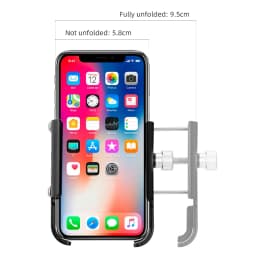 Untoom Motorcycle Scooter Phone Mount Stand Bicycle Holder Aluminum Alloy Adjustable Bike Phone Bracket Cycling Accessories