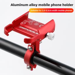 Untoom Motorcycle Scooter Phone Mount Stand Bicycle Holder Aluminum Alloy Adjustable Bike Phone Bracket Cycling Accessories