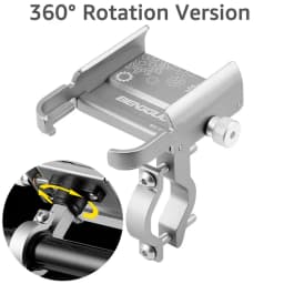 Untoom Motorcycle Scooter Phone Mount Stand Bicycle Holder Aluminum Alloy Adjustable Bike Phone Bracket Cycling Accessories