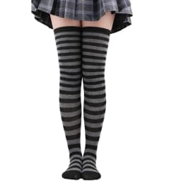 Long Socks Women Thigh High Stockings Ladies Girls White Striped Over Above Knee Sock Cute Christmas Blue Cosplay Lolita 2025