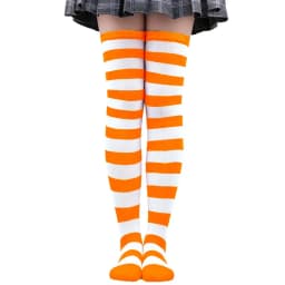 Long Socks Women Thigh High Stockings Ladies Girls White Striped Over Above Knee Sock Cute Christmas Blue Cosplay Lolita 2025