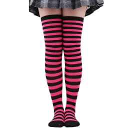 Long Socks Women Thigh High Stockings Ladies Girls White Striped Over Above Knee Sock Cute Christmas Blue Cosplay Lolita 2025