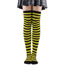 Long Socks Women Thigh High Stockings Ladies Girls White Striped Over Above Knee Sock Cute Christmas Blue Cosplay Lolita 2025