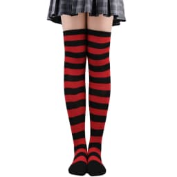 Long Socks Women Thigh High Stockings Ladies Girls White Striped Over Above Knee Sock Cute Christmas Blue Cosplay Lolita 2025