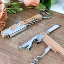 Wedding Gifts for Guests Personalized Wine Corkscrew Bottle Opener Wedding Souvenirs Party Favors Customized Wooden Wine Openers