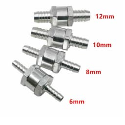 4mm 6mm 8mm 10mm 12mm One Way Fuel Line Check Valve Non Return Diesel Aluminium Anti Return Valve One Way Valve