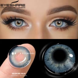 EYESHARE 1 Pair Color Contact Lenses For Eyes Pattaya Natural Yearly Use Lenses Blue Multicolored Contact Lens Beauty Pupils