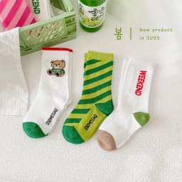 Spring Socks Kids Striped Socks Girls Boys 2026 Newest Fashion Cotton Socks For Children Little Baby SOCK