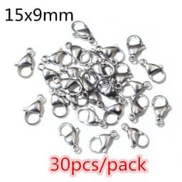High Quality 316 Stainless Steel DIY Jewelry Making Findings Necklac Earrings Hooks/Jump rings/Lobster Clasp Craft Accessories