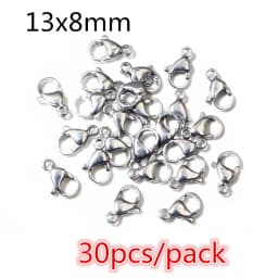 High Quality 316 Stainless Steel DIY Jewelry Making Findings Necklac Earrings Hooks/Jump rings/Lobster Clasp Craft Accessories