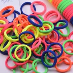 50Pcs Girls Nylon Rubber Bands Elastic Hair Bands Hair Accessories Children Ponytail Holder Headband Kids Ornaments Gift
