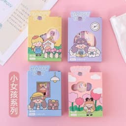 20Pcs Cute Cartoon Waterproof Breathable Adhesive Bandages First Aid Bandaids Emergency Kit Wound Plaster for Kids