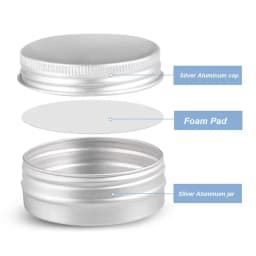 10Pcs/lots 5g-60g Metal Round Cosmetic Tins Aluminum Empty Candles Cans Storage Jars with Screw Lids For Lip Balm Salve Spices
