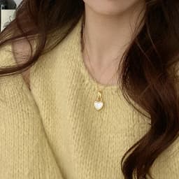 Vintage Double Sided Heart Pendant Necklace For Women Girl Clavicle Chain Choker New Fashion Trendy Jewelry Gift Party